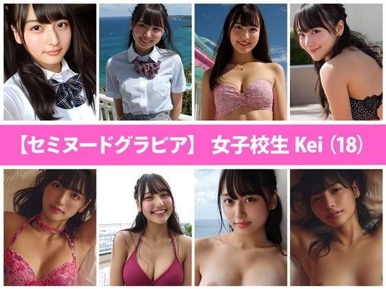 【セミヌードグラビア】女子校生Kei（18）